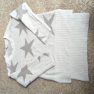 NWOT grey star sweater
